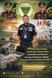 FORWAKA DI HPN 2026, IRFANDI INGATKAN BATAS PROFESIONAL PERS DAN KEJAKSAAN