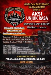 BESOK, Sekitar 5.000 Orang Turun Ke Kantor Wali Kota Medan, Tolak Surat Edaran Soal Daging Babi Dan Anjing
