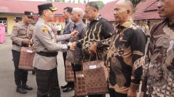 Polres Binjai Gelar Upacara Pelepasan Purna Bakti 7 Personil, Kapolres: Pengabdian Tak Pernah Berakhir