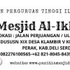 Panitia Pembangunan Masjid Al-Ikhlas Klambir V Ajak Masyarakat & Donatur Bersama Wujudkan Tempat Ibadah yang Agun