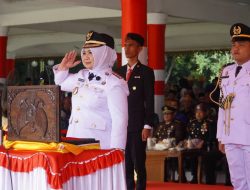 Plt Bupati Langkat Tiorita Pimpin Upacara Kemerdekaan ke-81 RI dengan Penuh Khidmat