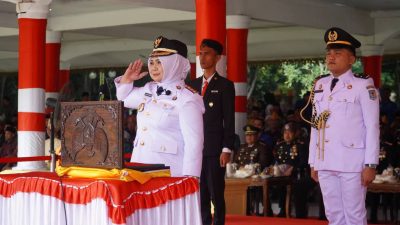 Plt Bupati Langkat Tiorita Pimpin Upacara Kemerdekaan ke-81 RI dengan Penuh Khidmat