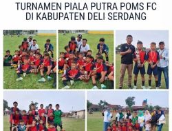 24 Tim Bersaing di Piala Putra Poms FC, SSB Alwasliyah Raih Juara 2